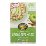 Nature's Path Organic Hot Oatmeal, Spiced Apple With Flax, Case Of 6, 11.3 Oz.