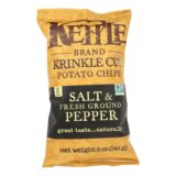 Kettle Brand Potato Chips, Salt And Pepper, Case Of 15, 5 Oz.