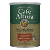 Cafe Altura, Organic Ground Coffee, Regular Roast, Case Of 6, 12 Oz.