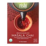 Rishi Organic Tea, Masala Chai, Case Of 6, 15 Bags