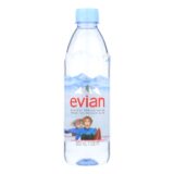 Evians Spring Water Spring Water Plastic, Water, Case Of 24, 500 Ml