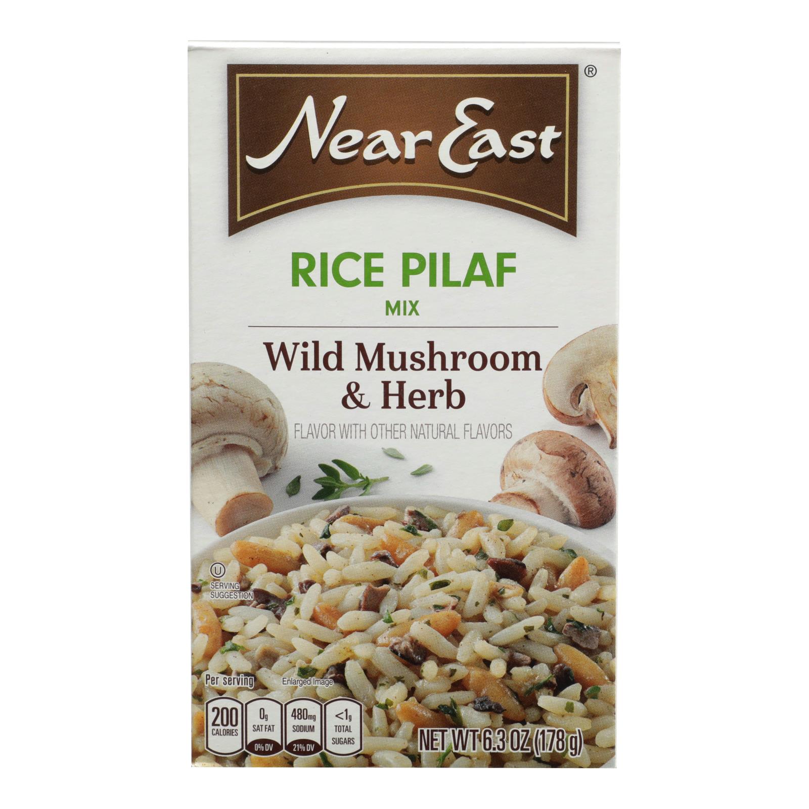 Near East Rice Pilaf Mix, Mushrooms And Herbs, Case Of 12, 6.3 Oz.