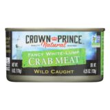Crown Prince Crab Meat, Fancy White Lump, Case Of 12, 6 Oz.