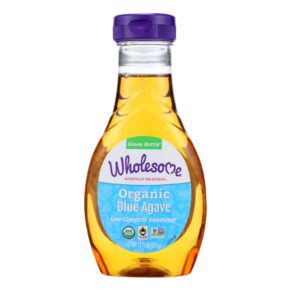 Wholesome Sweeteners Blue Agave, Organic, 11.75 Oz, Case Of 6