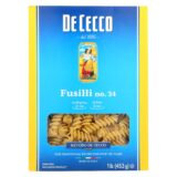 De Cecco Pasta, Pasta, Fusilli, Case Of 12, 16 Oz