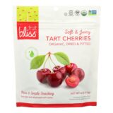 Fruit Bliss, Organic Tart Dried Cherries, Case Of 6, 4 Oz.