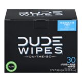 Dude Wipes, Wipes Travel Singles, 30 Ct.