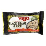 Vigo Black Bean And Rice, Case Of 12, 8 Oz.