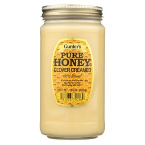 Gunter Pure Clover Creamed Honey, Case Of 12, 16 Oz.