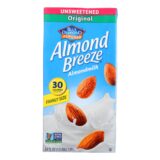 Almond Breeze, Almond Milk, Unsweetened Original, Case Of 8, 64 Fl Oz.
