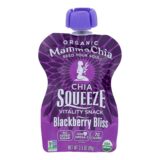 Mamma Chia Squeeze Vitality Snack, Blackberry Bliss, Case Of 16, 3.5 Oz.