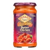 Pataks Simmer Sauce, Butter Chicken Curry, Mild, 15 Oz, Case Of 6