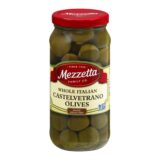 Mezzetta Italian Castelvetrano Whole Green Olives, Case Of 6, 10 Oz.