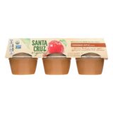 Santa Cruz Organic Apple Sauce, Cinnamon, Case Of 12, 4 Oz.
