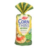 Real Foods Organic Corn Thins, Sesame, Case Of 6, 5.3 Oz.