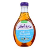 Wholesome Sweeteners Blue Agave, Organic, 44 Oz, Case Of 6