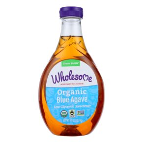 Wholesome Sweeteners Blue Agave, Organic, 44 Oz, Case Of 6