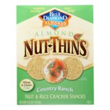 Blue Diamond, Nut Thins, Country Ranch, Case Of 12, 4.25 Oz.