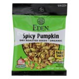 Eden Foods Organic Pumpkin Seeds, Dry Roasted, Spicy, 1 Oz, Case Of 12
