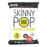 Skinnypop Popcorn Skinny Pop, Sea Salt And Black Pepper, Case Of 12, 4.4 Oz.