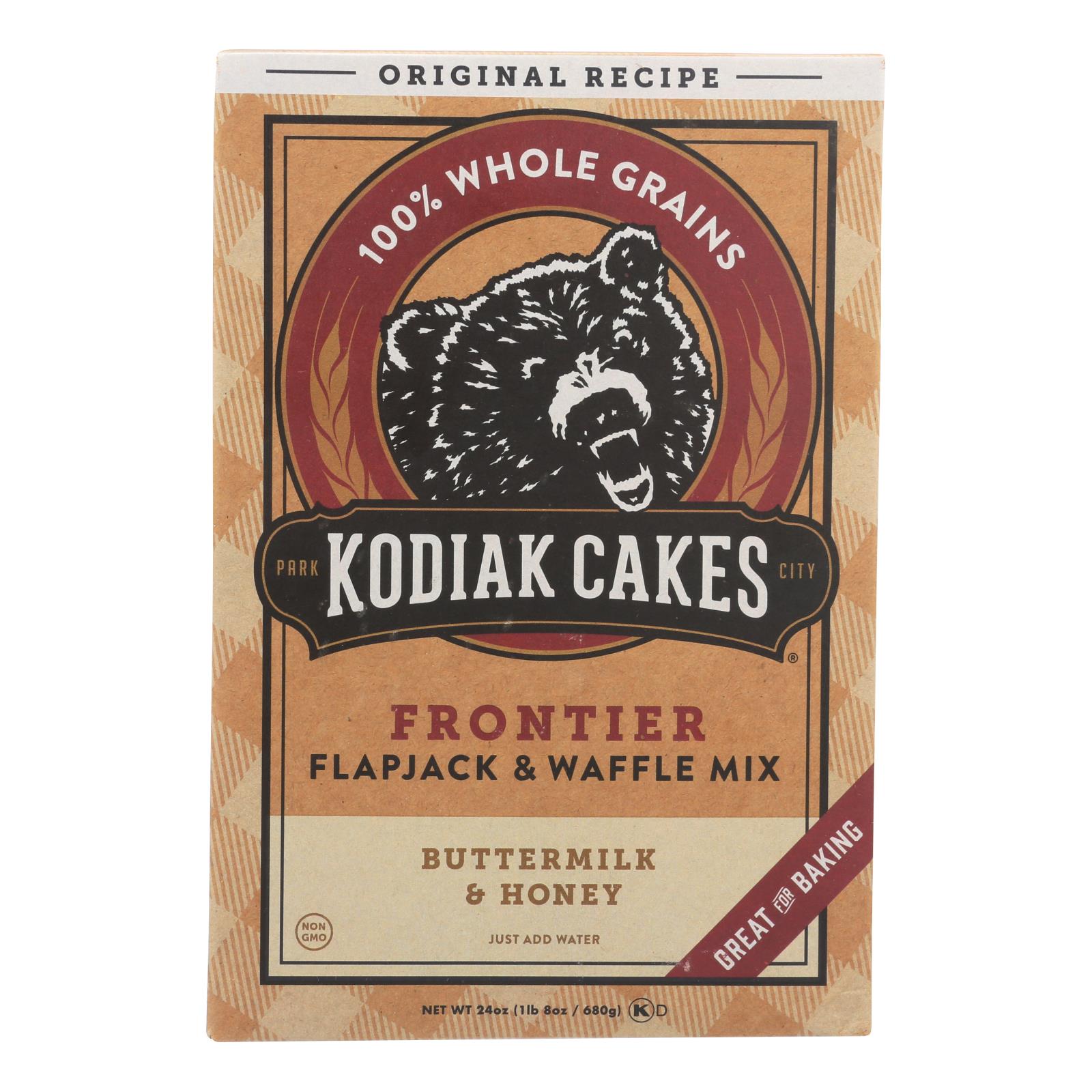Kodiak Cakes Flapjack And Waffle Mix, Buttermilk And Honey, Case Of 6, 24 Oz.