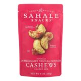 Sahale Snacks Cashews Glazed Nuts, Pomegranate And Vanilla, Case Of 6, 4 Oz.