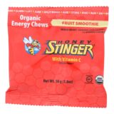 Honey Stinger Energy Chew, Organic, Fruit Smoothie, 1.8 Oz, Case Of 12