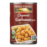 Westbrae Foods Organic Garbanzo Beans, Case Of 12, 15 Oz.