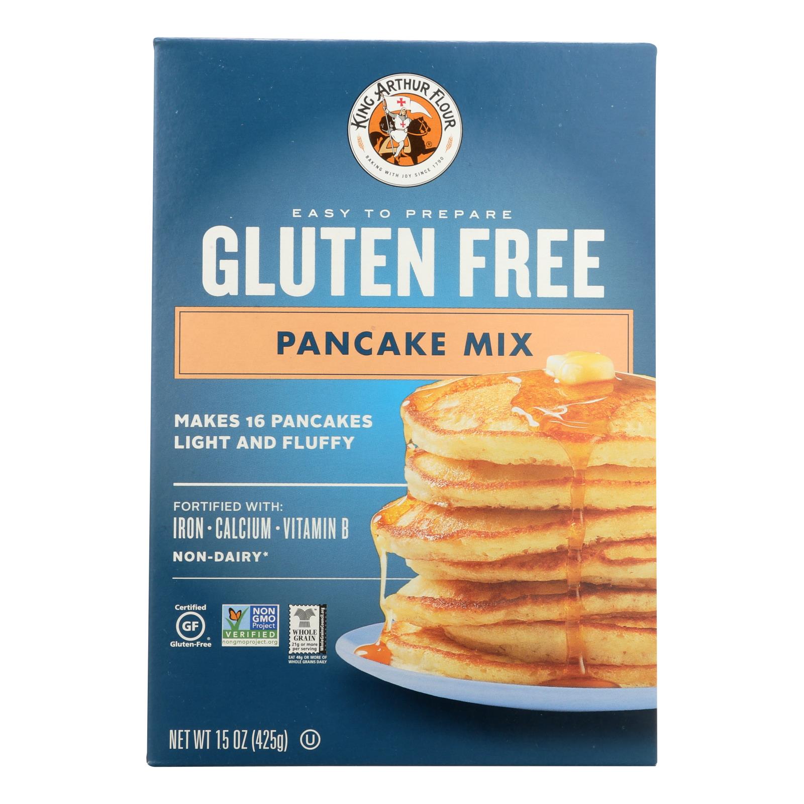 King Arthur Pancake Mix, Case Of 6, 15 Oz.