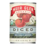 Muir Glen Diced Tomatoes, Tomato, Case Of 12, 14.5 Oz.