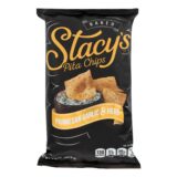 Stacy's Pita Chips Parmesan Garlic And Herb Pita Chips, Parmesan Garlic, Case Of 12, 7.33 Oz.