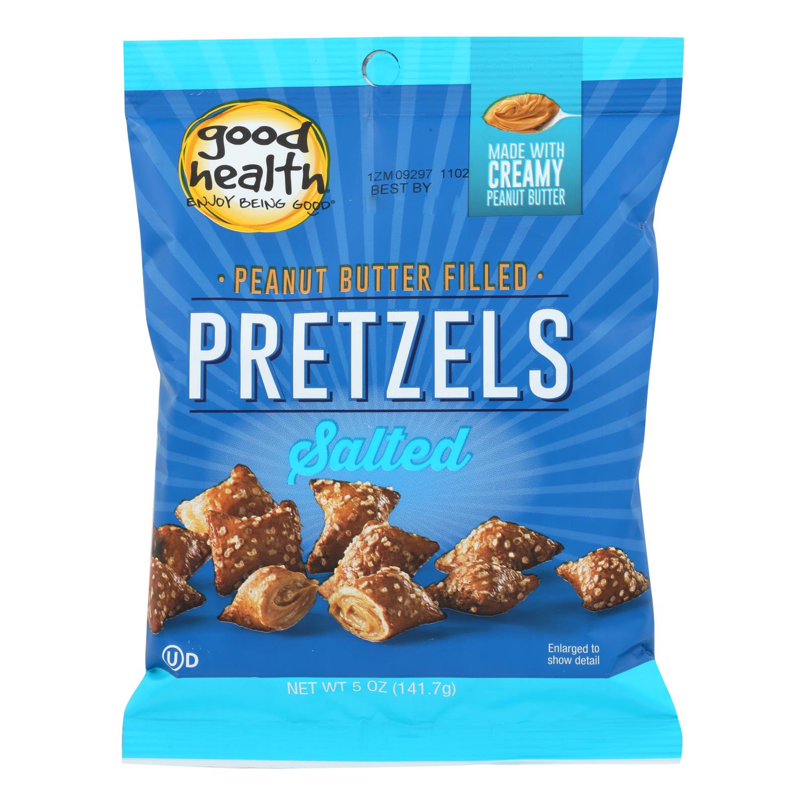 Good Health Butter Pretzels, Peanut Salted, Case Of 12, 5 Oz.