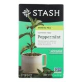 Stash Tea, Herbal, Peppermint, 20 Bags, Case Of 6