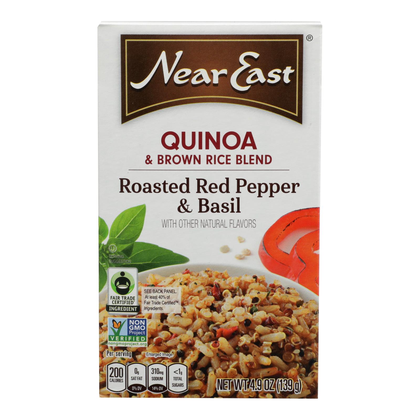 Near East Quinoa Blend, Roasted Red Pepper And Basi, Case Of 12, 4.9 Oz.