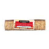Sesmark Foods Savory Rice Thins, Original, Case Of 12, 3.2 Oz.