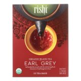 Rishi Organic Tea, Earl Grey, Case Of 6, 15 Bags