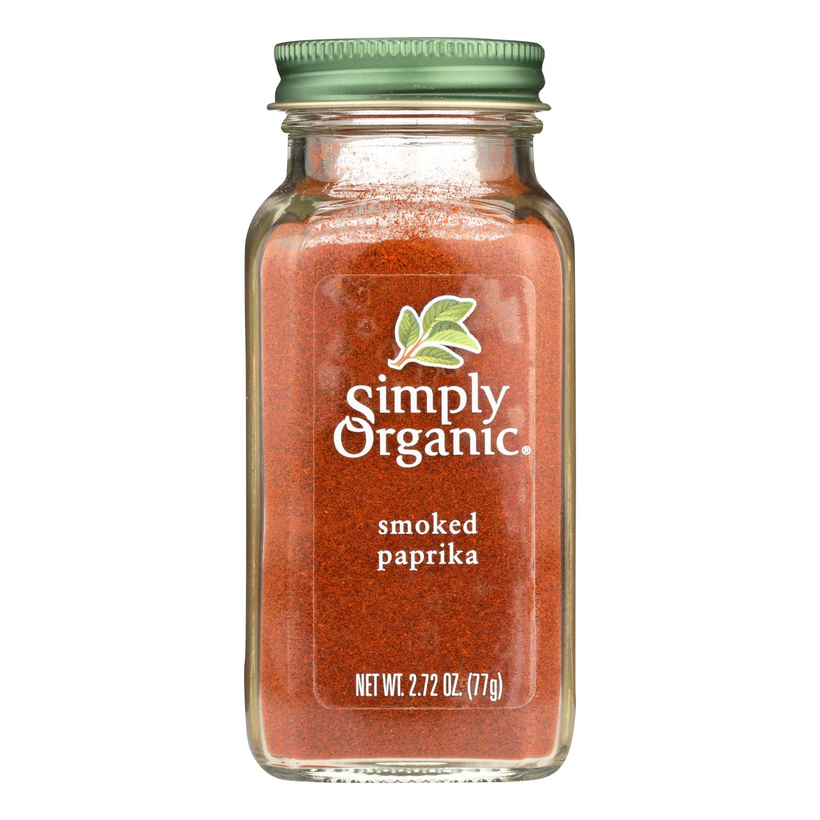 Simply Organic Smoked Paprika, Case Of 6, 2.72 Oz.