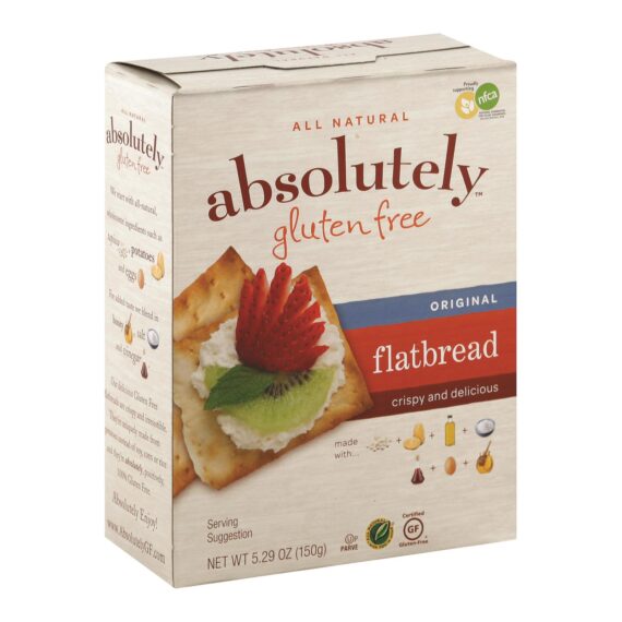 Absolutely Gluten Free, Flatbread, Original, Case Of 12, 5.29 Oz.