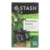 Stash Tea Organic Green Tea, Premium, Case Of 6, 20 Bags