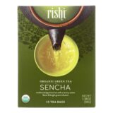Rishi Organic Green Tea, Sencha, Case Of 6, 15 Bags