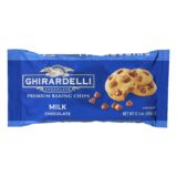 Ghirardelli Baking Chips, Milk Chocolate, Case Of 12, 11.5 Oz.
