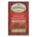 Twinings Tea Breakfast Tea, English Decaffeinated, Case Of 6, 20 Bags