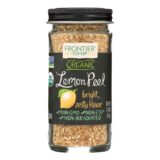 Frontier Herb Lemon Peel, Organic, Granules, 2.10 Oz
