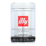 Illy Caffe Coffee Coffee, Espresso, Ground, Dark Roast, 8.8 Oz, Case Of 6