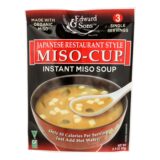 Edward And Sons Miso Cup Soup, Japanese Restaurant Style, Case Of 6, 2.9 Oz.