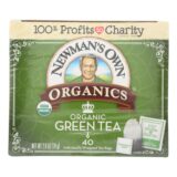 Newman's Own Organics Organic Green Tea, Case Of 6, 40 Bags