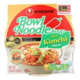 Nong Shim Kimchi Cup, Vegan, Case Of 12, 3.03 Oz.