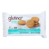 Glutino Creme Cookies, Vanilla, Case Of 12, 10.5 Oz.