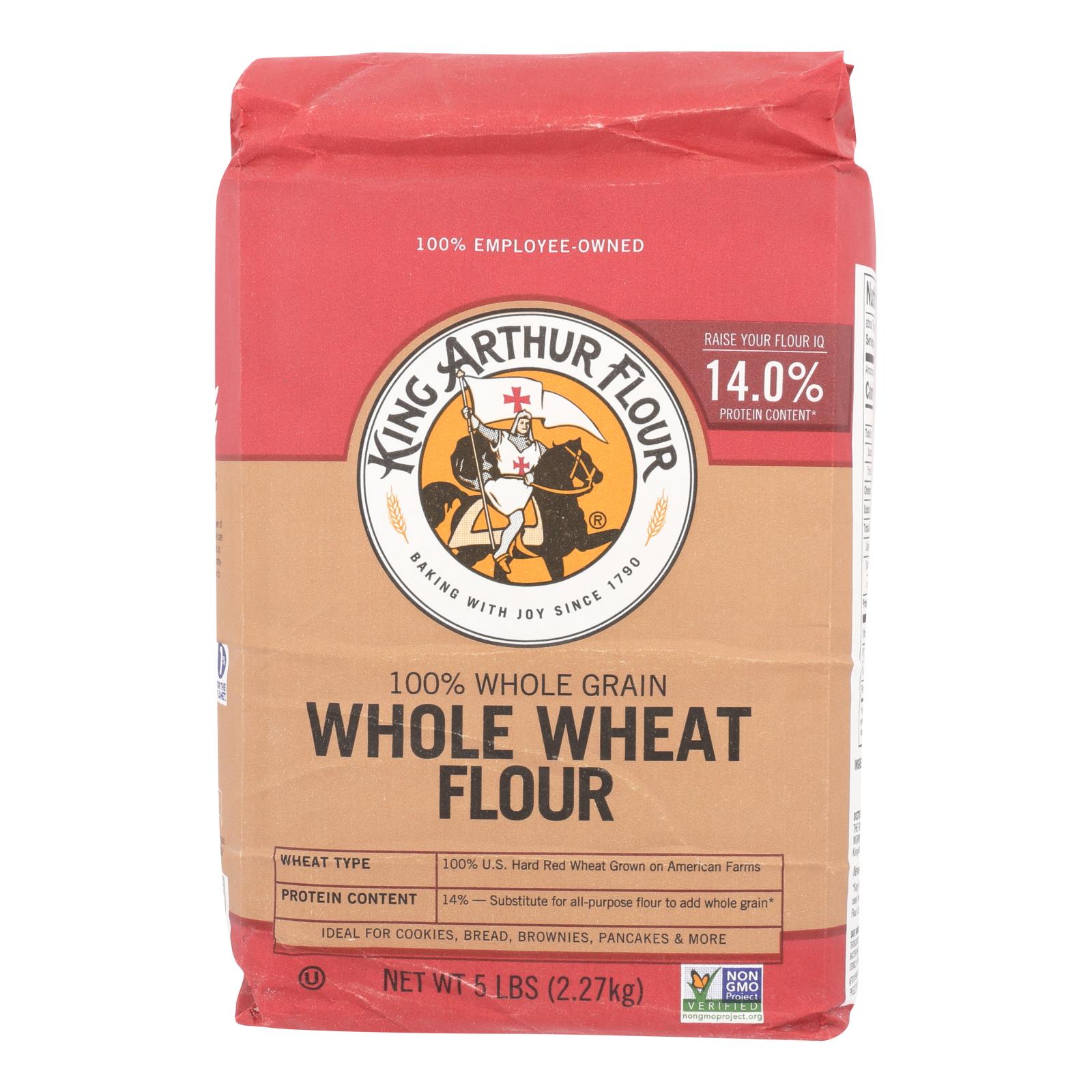 King Arthur Whole Wheat, Case Of 8, 5