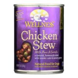 Wellness Pet Products Dog Food, Chicken With Peas And Carrots, Case Of 12, 12.5 Oz.